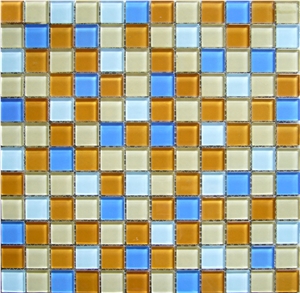 Interior Stone Multicolor Mosaic Glass Wall Floor
