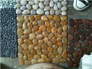 Landscaping Pebble River Natural Stone Mosaic