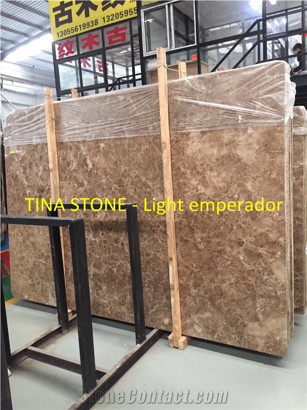 Light Emperador Marble Slabs Wall Floor Covering