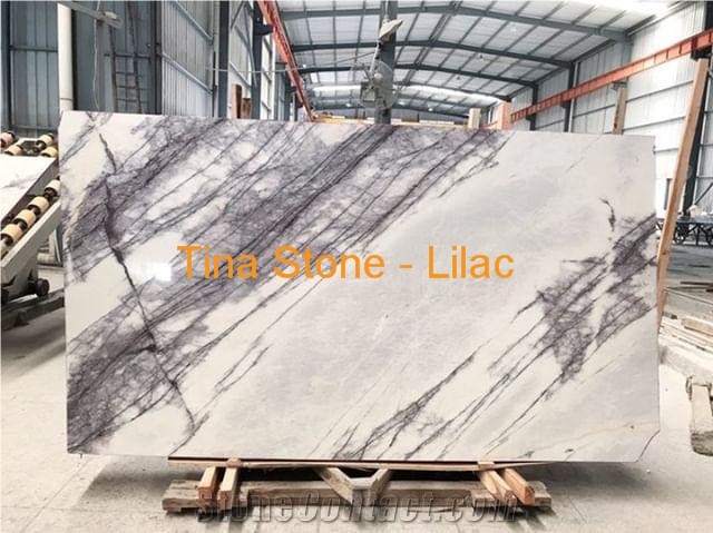 Lilac Marble Tiles Slabs Floor Covering Polished