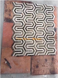 Mosaic Interior Stone Glass Wall Polished Floor