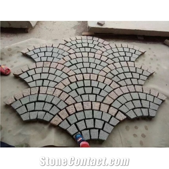 Multicolor Cobble Stone Garden Stepping Pavements