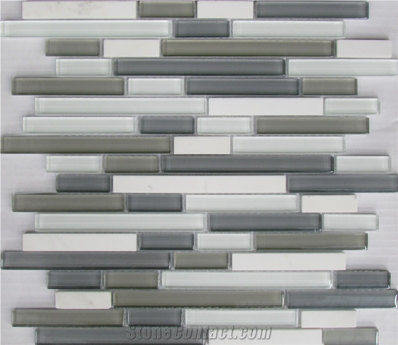 Multicolor Mosaic Linear Strips Decoration