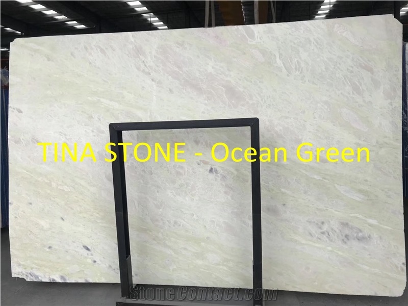 Ocean Green Marble Wave Walling Tiles Floor Slabs