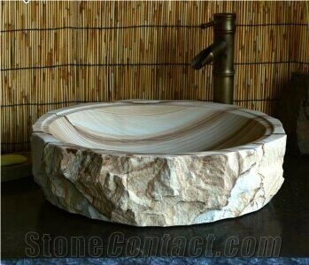 Sandstone Stone Basins Kitchen Bathroom Sinks