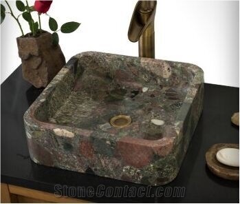 Seven Color Granite Stone Sinks Basins Bathroom