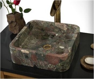 Seven Color Granite Stone Sinks Basins Bathroom