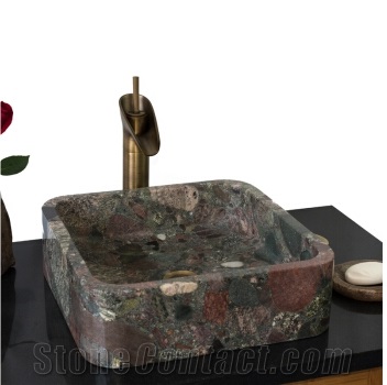 Seven Color Granite Stone Sinks Basins Bathroom