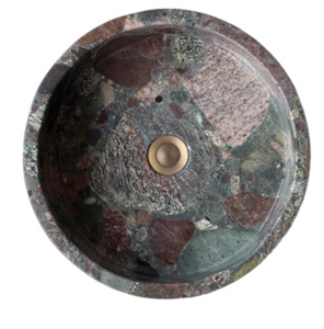Seven Color Granite Wash Basins Round Sinks