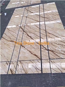 Sofita Beige Marble Polished Buildind Slab Tile