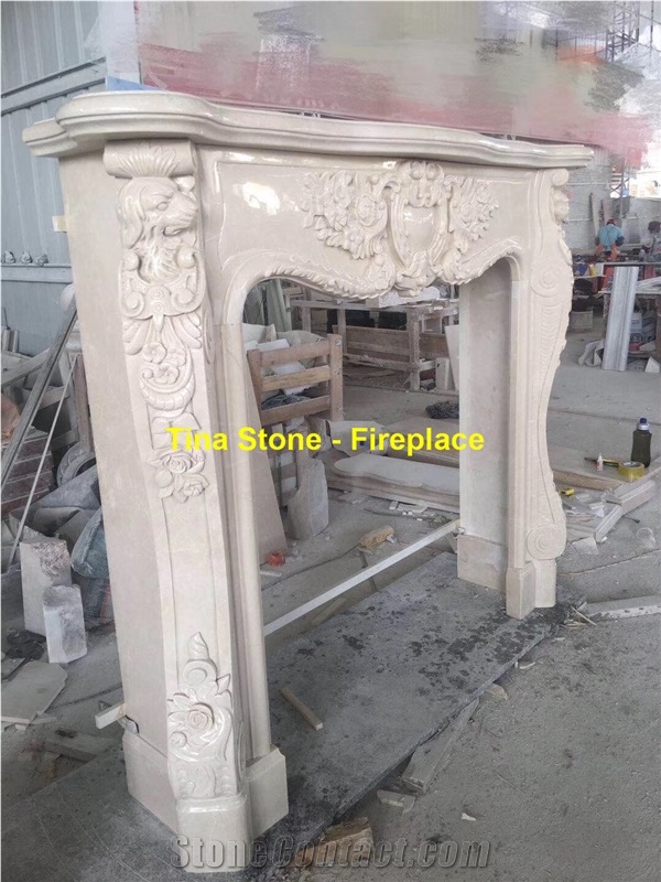 Stone Fireplace Interior Indoor Mantel Design