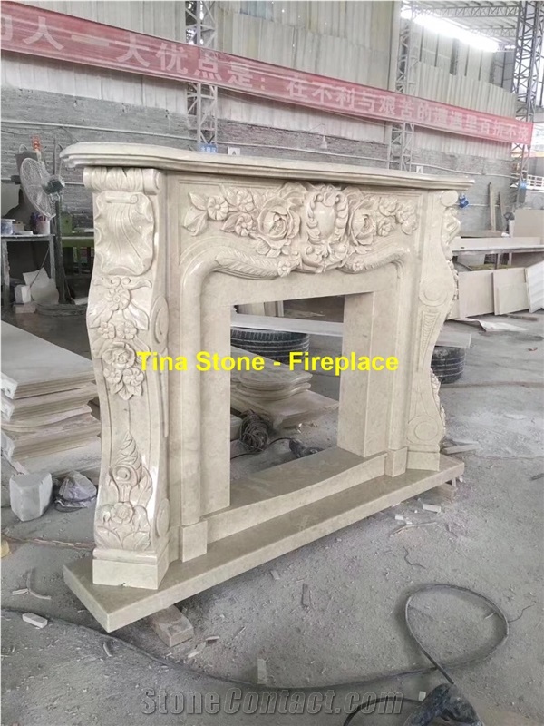 Stone Fireplace Interior Indoor Mantel Design