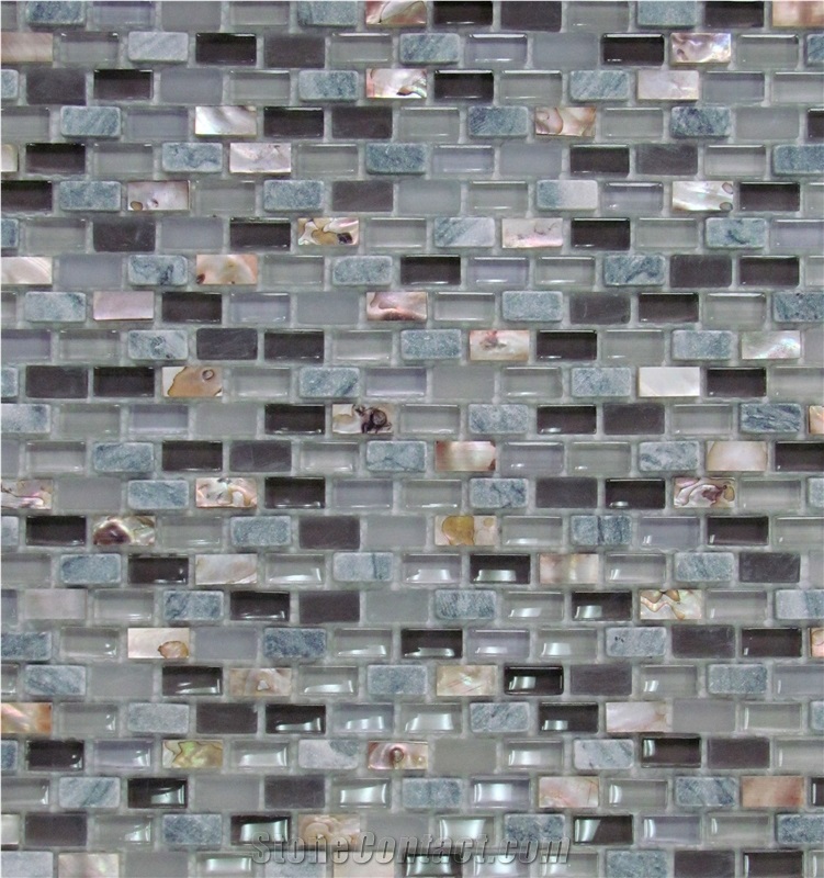 Stone Mosaic Natural Sea Shell Cladding Wall