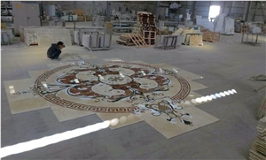 Waterjet Medallions Floor Carpet Flooring Pattern