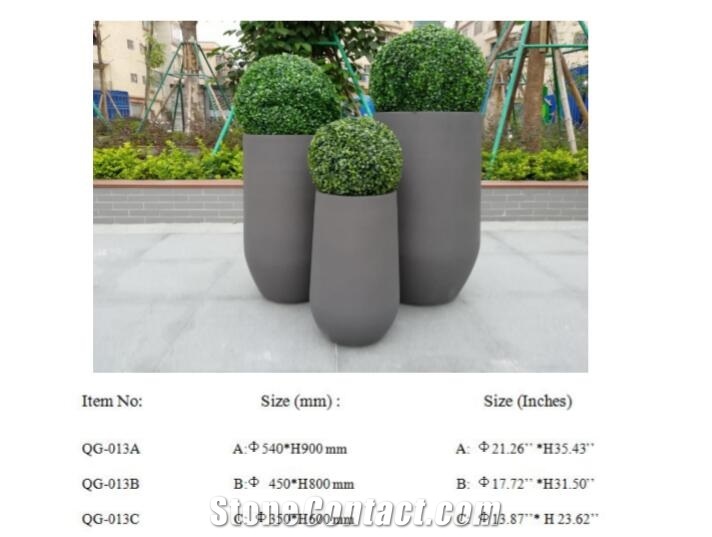 Light Weight Grc Planter Pots Qg-013