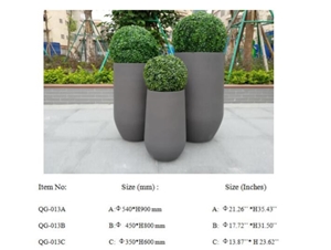 Light Weight Grc Planter Pots Qg-013