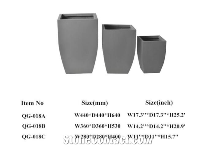 Light Weight Grc Planter Pots Qg-018