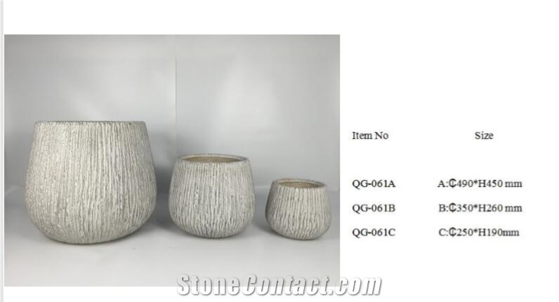 Light Weight Grc Planter Pots Qg-061