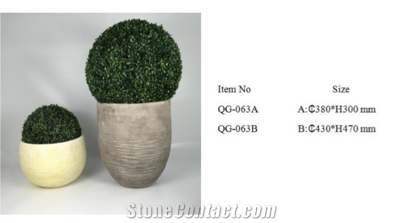 Light Weight Grc Planter Pots Qg-063