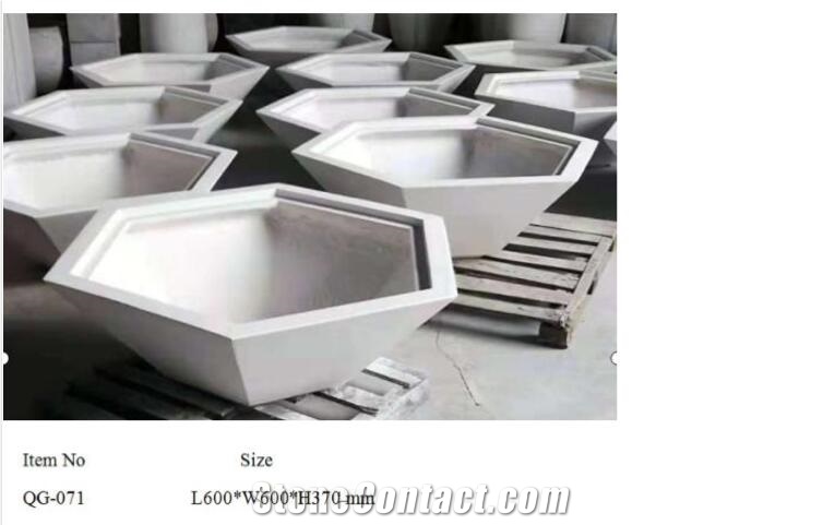 Light Weight Grc Planter Pots Qg-071