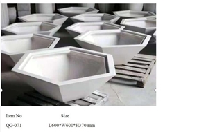 Light Weight Grc Planter Pots Qg-071