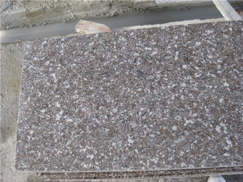 Zhangpu Red Granite G648 Polished Half Slabs