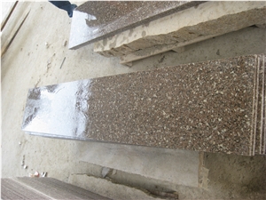 Zhangpu Red Granite G648 Polished Half Slabs