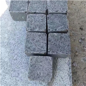 Black Basalt Flamed & Tumbled Cobble Stone