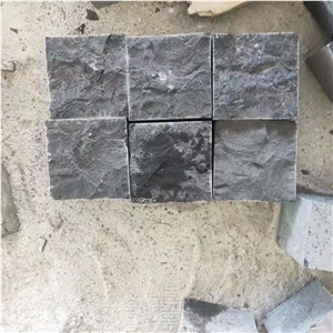Black Basalt Split & Tumbled Cube Stone