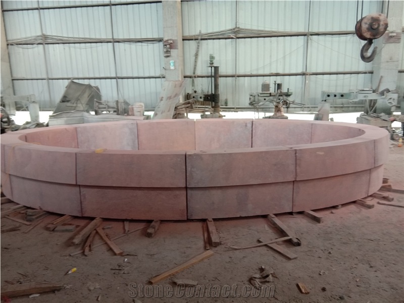 Red Porphyry Flower-Bed