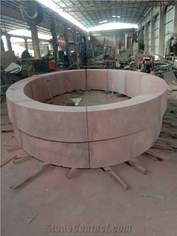 Red Porphyry Flower-Bed