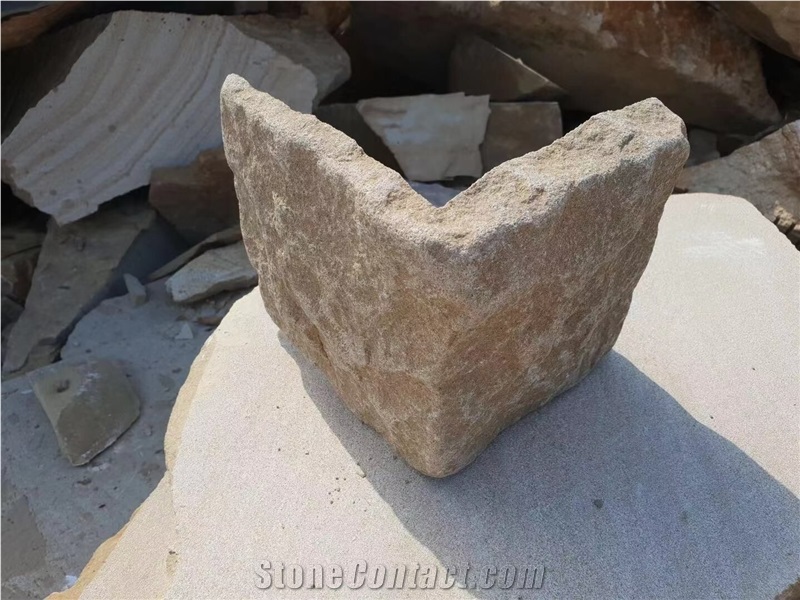 Yellow Sandstone Irregular Shpae Wall Cladding