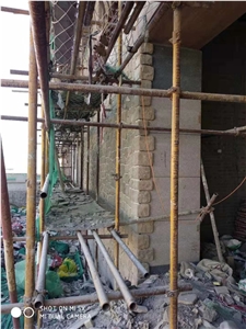 Yellow Sandstone Irregular Shpae Wall Cladding