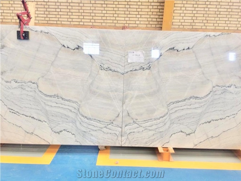 Statuario Marble Block, Iran White Marble