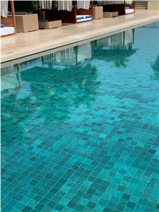 Green Stone Pedra Hijau Lisa Pool Coping, Pool Pavers