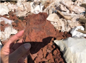 Volcanic Lava Garden Rock, Indonesia Red Lava Rock