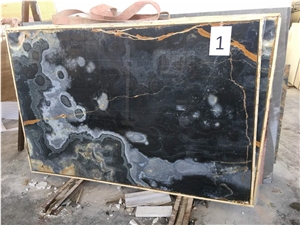 Dark Blue Onyx Slabs