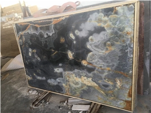 Dark Blue Onyx Slabs