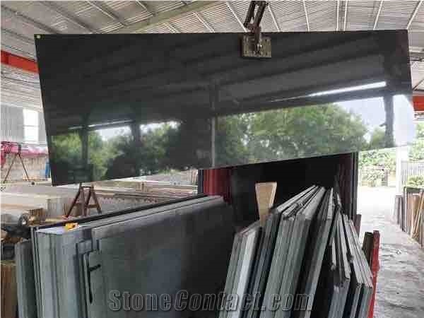 Forest Black Granite Slabs