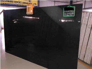 Forest Black Granite Slabs