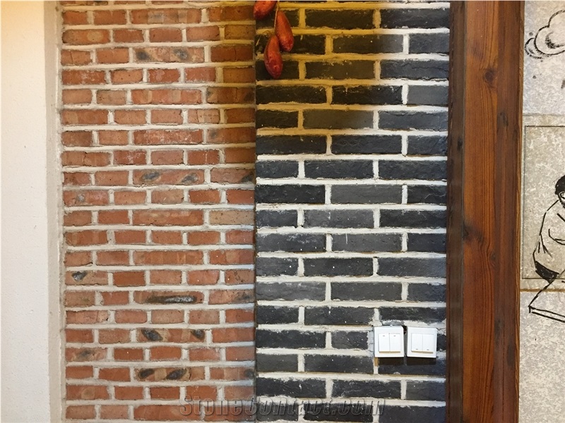 Clay Brick for Wall Cladding, Brick Veneer Decor