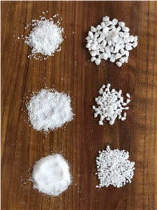 Stone Aggreates ,White Marble Stone Chips, Gravel