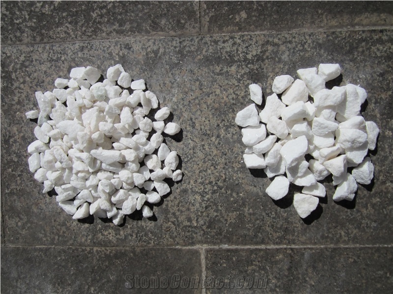 White Stone Chip, Crushed Stone, Stone Rock
