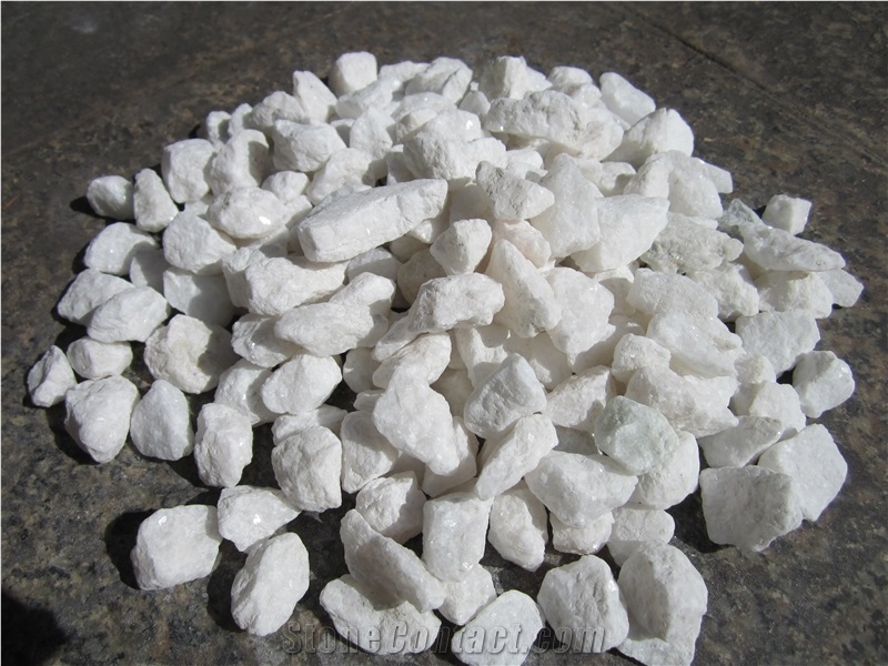 White Stone Chip, Crushed Stone, Stone Rock