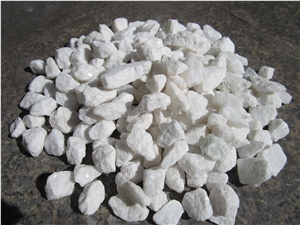 White Stone Chip, Crushed Stone, Stone Rock
