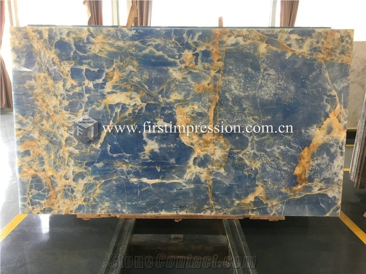 Cheap Pakistan Blue Onyx Stone Slabs,Tiles