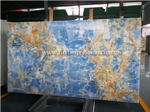 Cheap Pakistan Blue Onyx Stone Slabs,Tiles