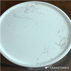 Customized Faux Alabaster Tea Tray Wall Panel Decor