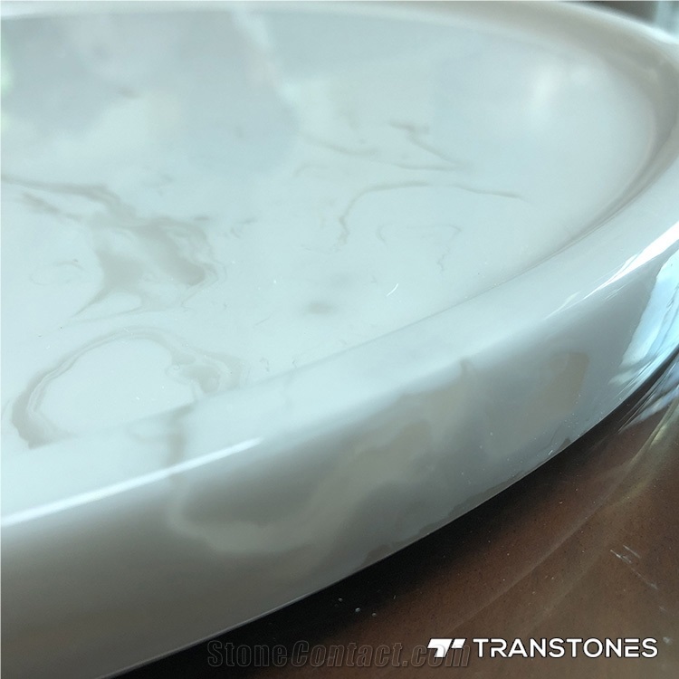 Faux Alabaster Tea Tray