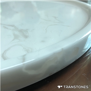 Faux Alabaster Tea Tray